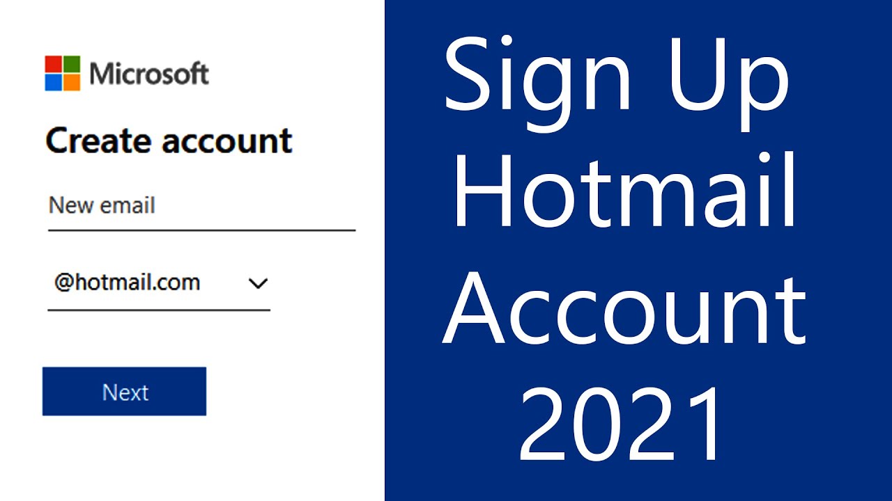 hotmail sign up ภาษาไทย  2022 Update  Create Hotmail Account 2021 | Hotmail Mobile App Account Registration | Microsoft Outlook Sign Up