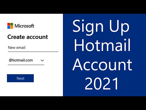 Create Hotmail Account 2021 | Hotmail Mobile App Account Registration | Microsoft Outlook Sign Up