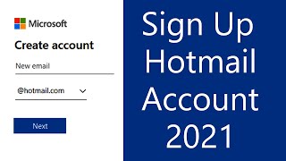 Create Hotmail Account 2021 | Hotmail Mobile App Account Registration | Microsoft Outlook Sign Up screenshot 3