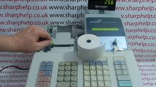 PAPER EMPTY Error Message Sharp XE-A203 / XEA203 / XE-A206 / XEA206  / XE-A20S / XEA20S Cash Tills