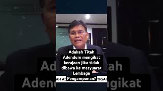 Adakah Titah Adendum mengikat kerajaan jika tidak dibawa ke mesyuarat Lembaga Pengampunan?