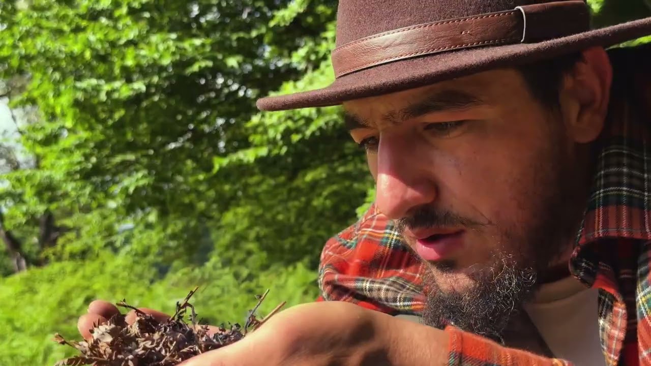 Primitive Rocket Stove from Mud and Sticks   Cook   Survive