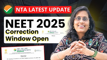 NEET UG 2025 Correction Window Open: Make These Changes Before It’s Too Late!#neet2025 #CoralEdu