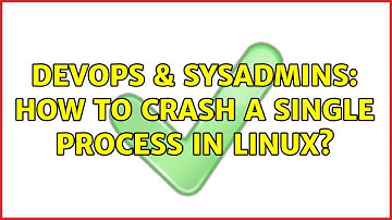 DevOps & SysAdmins: How to crash a single process in Linux? (2 Solutions!!)