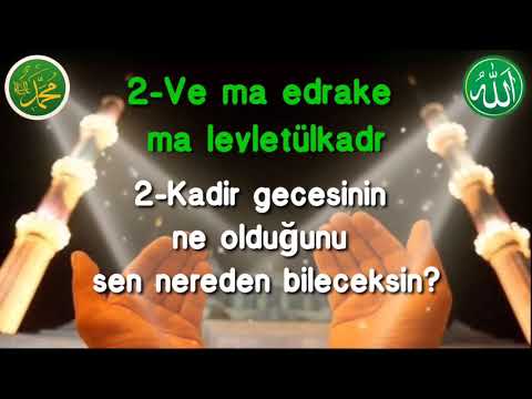 ENGÜZEL KADİR GECESİ VİDEO MESAJLARI