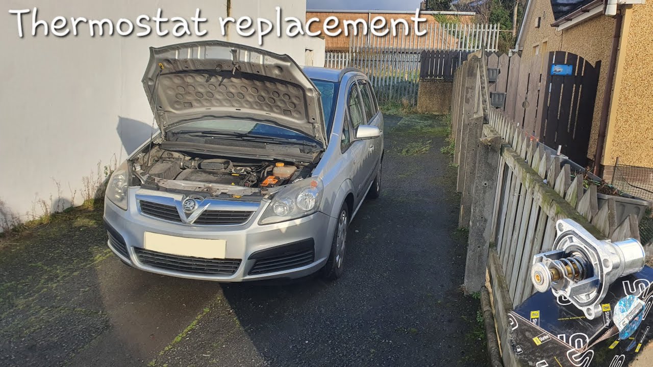 Vauxhall Zafira (B) thermostat replacement YouTube