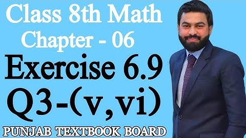 Class 8th Math Unit 6-Exercise 6.9 Q3-(v,vi)-Find solution set by Method of Cross Multiplication 