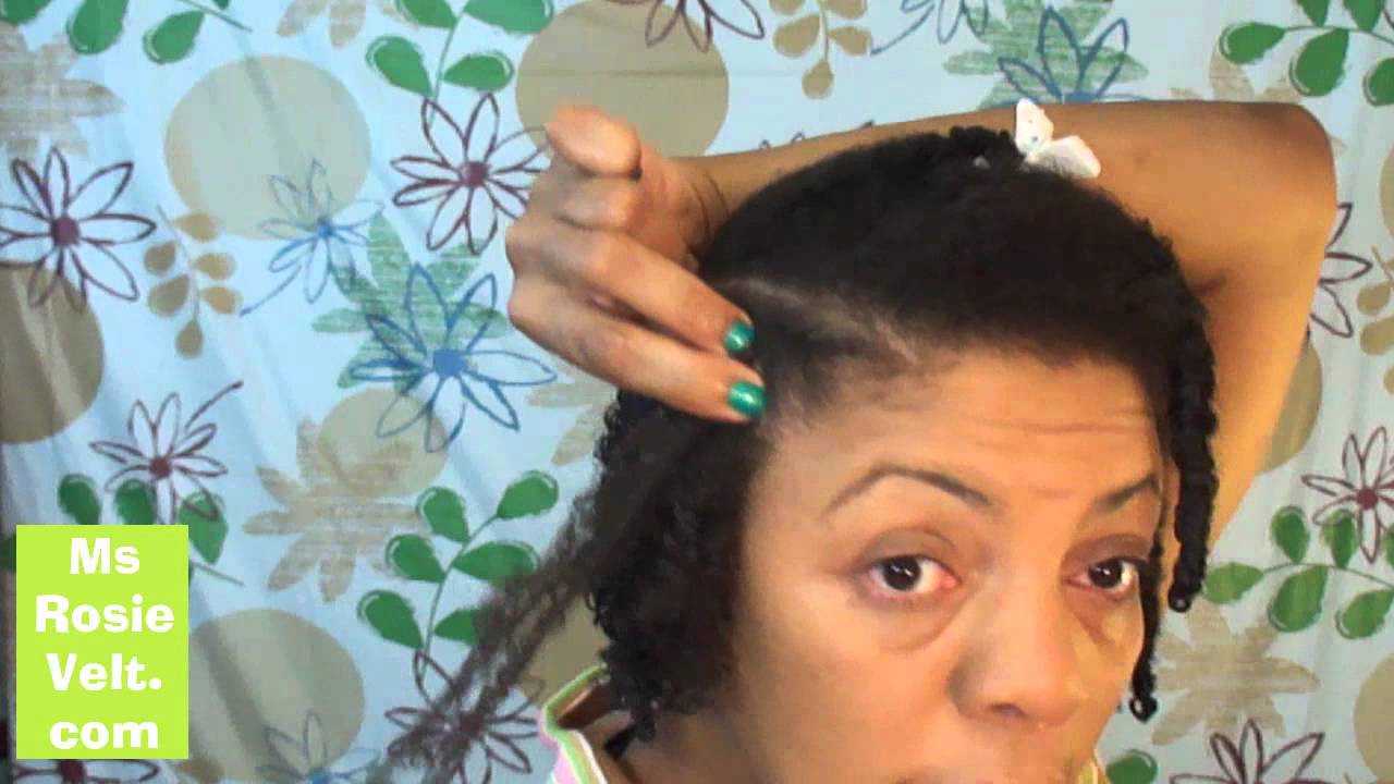 150 Natural Hair Wet Bunning With Two Strand Twists And