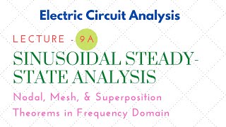 Electric Circuit Analysis | Lecture - 9A | Sinusoidal Steady-State Analysis