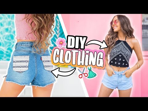 EASY DIY CLOTHING! No Sew + QUICK 2018