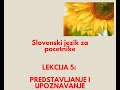 Kako se predstaviti na slovenskom  slovenski jezik za poetnike 5lekcija