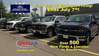 Sarat Ford | Final Days of Employee Pricing | June 2025 | 15 sec