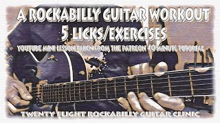 A Rockabilly Guitar Workout (5 Exercises) (FREE Lesson) (Brian Setzer, Danny Gatton, Merle Travis)