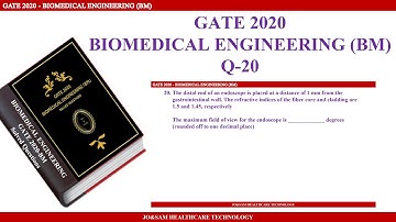 GATE2020 Biomedical Engineering Solved Question - Q20 (Tamil)