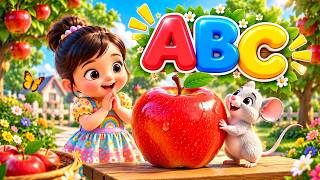 🔤 ABC Phonics Song   Learn ABC A to Z with Funny Rat   Magic Car |  A for Apple 🍎 | Kids Learning