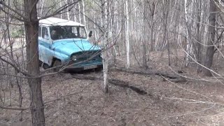 Бездорожье в Тайге УАЗ. Использование Лебедки. Река Бобровка 2024 Рыбалка Охота. Бьемся Рудиковка