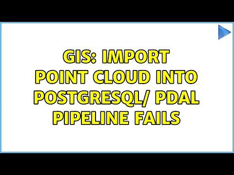 GIS: Import point cloud into PostgreSQL/ pdal pipeline fails