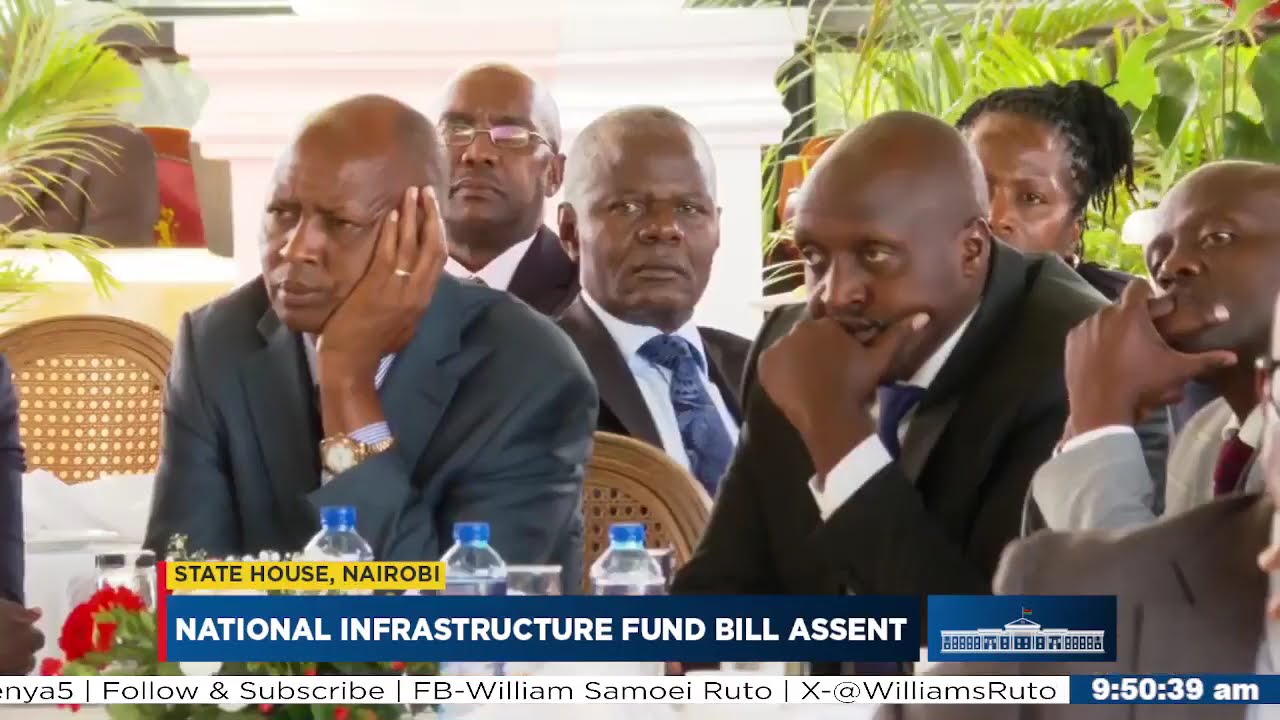 Presidential Assent to the National Infrastructure Fund Bill, State House