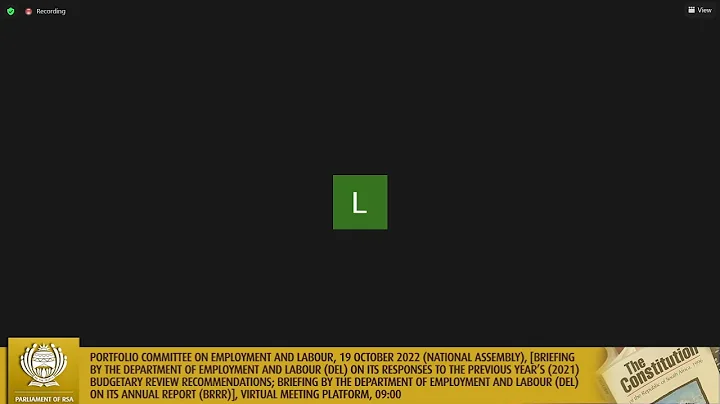 Portfolio Committee on Employment and Labour, 19 October 2022