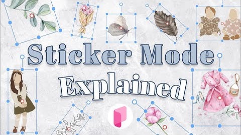 How to Work in Sticker Mode and add Stickers to Template - Planify Pro