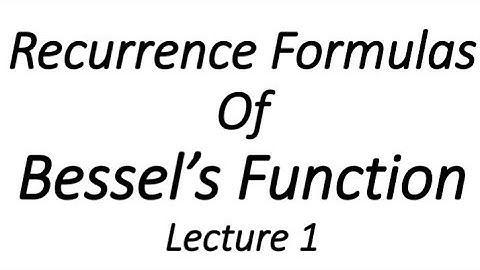 Recurrence Formulas of Bessel Function