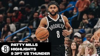 Patty Mills Sets Nets Franchise Record with Nine Threes Off the Bench