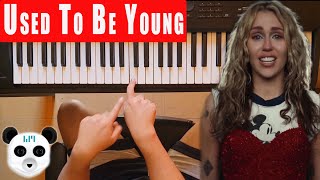 Video thumbnail of "Como tocar "Used to b young" en Piano Fácil /Miley Cyrus/ Tutorial 👨‍🏫🎹"
