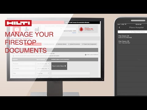 INTRODUCING the latest Hilti Firestop Documentation Software CFS-DM