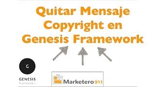 Cambiar o quitar Copyright en Genesis Framework  - Genesis Simple Edits plugin