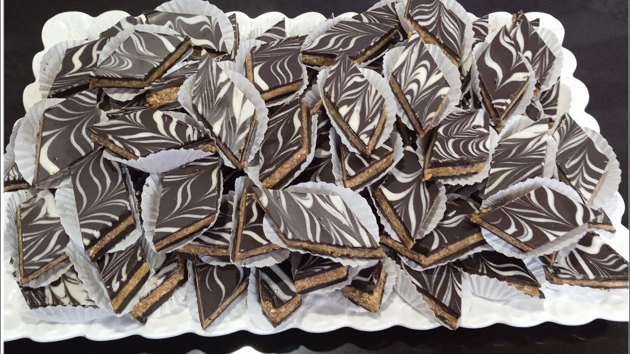 حلوة الزليجة او الرخامة بكاوكاو ناجحة 💯💯 كتجي خطيرة في المذاق😋( حلويات العيد )👍