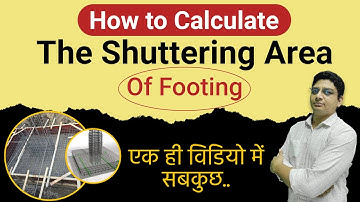 How to calculate the shuttering area of footing as per CPWD Norms |  Footing Shuttering Measurement