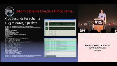 DEFCON 16: New Tool for SQL Injection with DNS Exfiltration