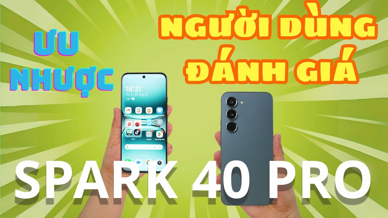 NGƯỜI DÙNG ĐÁNH GIÁ GÌ VỀ TECNO SPARK 40 PRO, KHEN VÀ CHÊ !!??