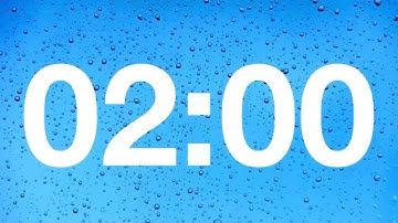 timer -2 minute countdown with rain sound