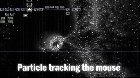 touchdesigner tutorial - Particle tracking the mouse