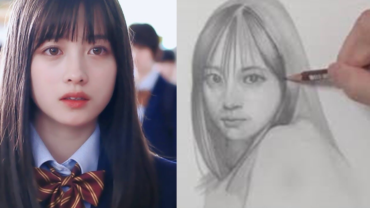 鉛筆画 橋本環奈 描いてみた 完成までの一部始終 動画 Pencil Drawing Kanna Hashimoto Portrait How To Draw 実写画 スーパーリアリズム Yayafa