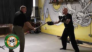 Shillelagh Down Strike to Hands - Irish Stick Fighting