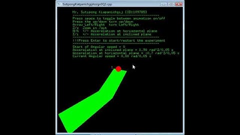Sutipong OpenGL Ball incline