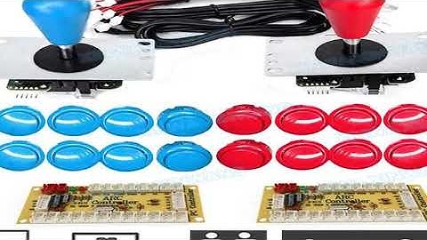 Arcade Joystick Copy SANWA Game Machine Stick Console DIY Kit Push Buttons For PC Raspberry Pi Zero