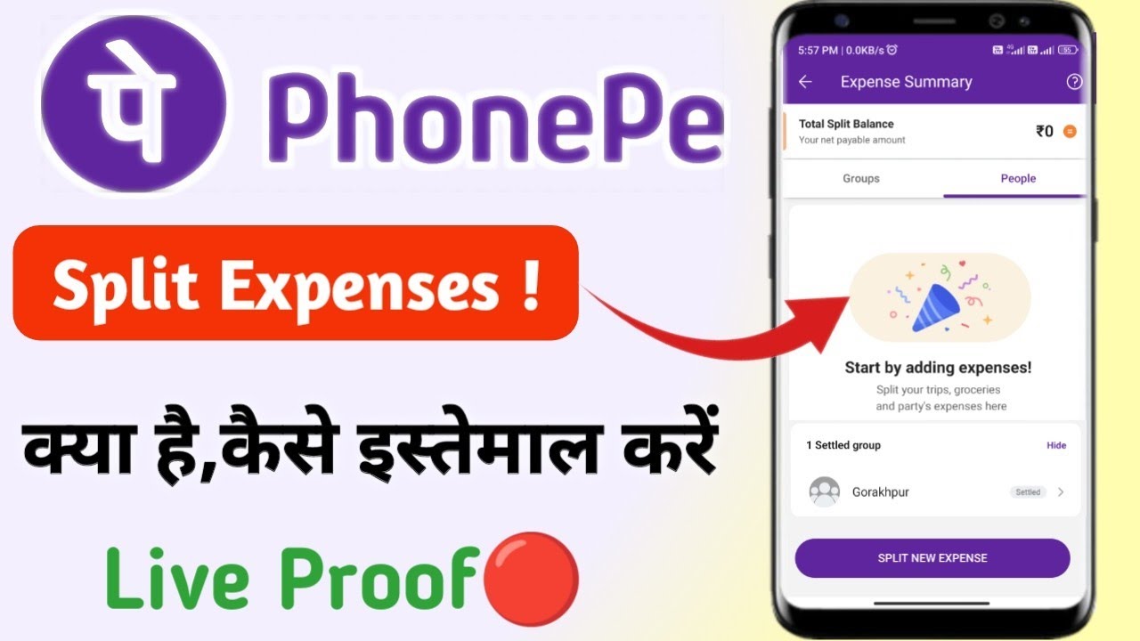 Phonepe payment split option kya hai | phonepe pr group kaise bnaye | phonepe new feature