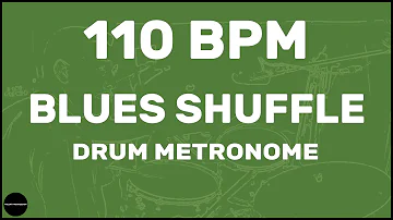 Blues Shuffle | Drum Metronome Loop | 110 BPM