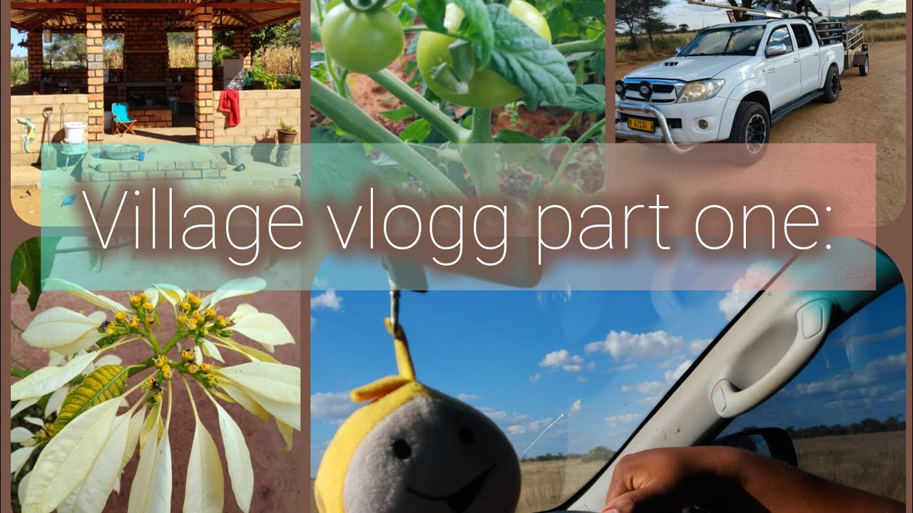 Village vlog part 1/3 || Traveling| Garden tour| Yard tour|, etc...| Namibian Youtuber|