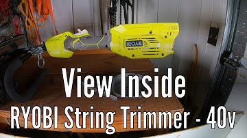 Inside view of a Ryobi String Trimmer 40v Expand-It: what