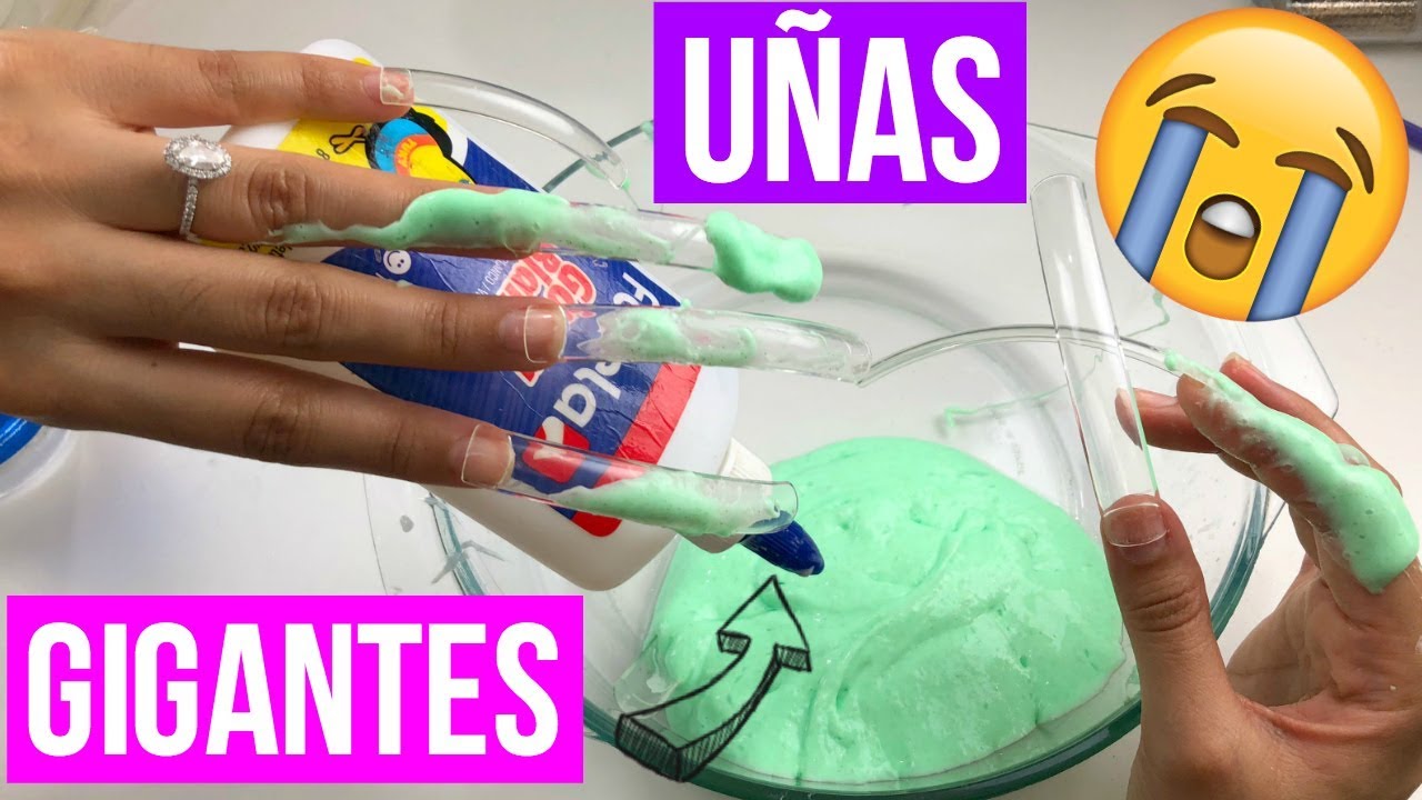 HACIENDO SLIME CON UÑAS EXTRA LARGAS 💅 videos divertidos de risa