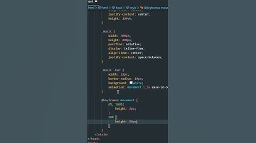 Music wave animation in HTML css 🔥___ #programming #creativecoding #html5  #css