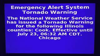 (Xfinity) EAS TORNADO WARNING ON TV IN 5AM IN THE MORNING!! (7/23/2022) EAS #144