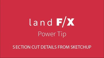 Power Tip: Section Cut Details from Sketchup