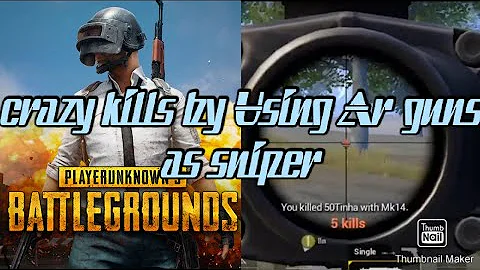 Amazing kills using AR guns as sniper in solo vs s...