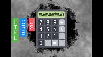 HESAP MAKİNESİ ----1------- (HTML,CSS,JS)