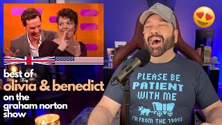 American Reacts to OLIVIA COLMAN &amp; Benedict Cumberbatch on &#39;The Graham Norton Show&#39;!
